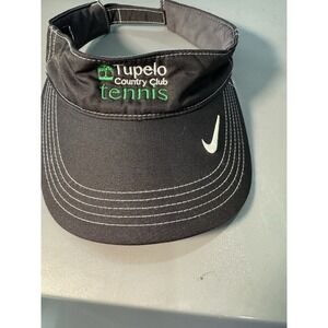 NIKE Strapback Tennis Visor Tupelo Country Club,‎ Black